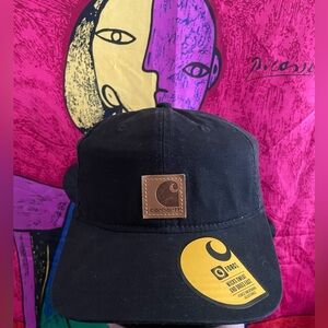Carhartt Black and Brown Logo Hat